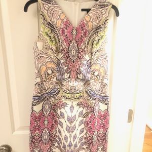 David Meister fitted printed dress